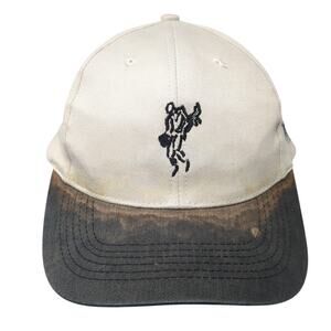 Ashworth Strapback Hat Beige One Size Embroidered Colorblock Outdoor